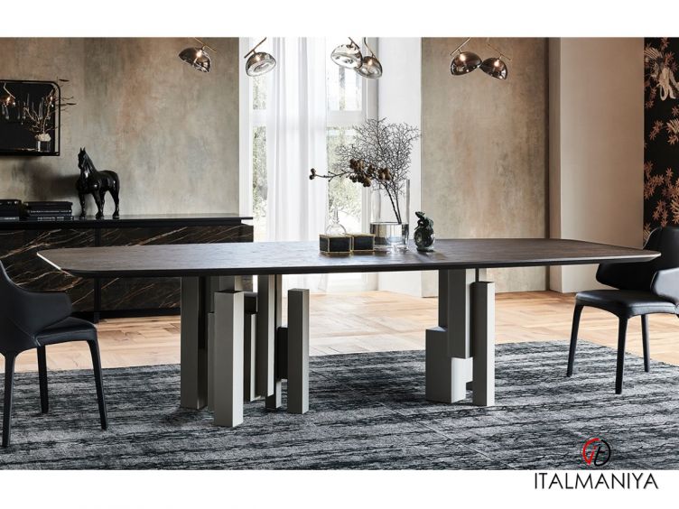 Фото 1 - Стол обеденный Skyline wood фабрики Cattelan Italia из металла в современном стиле