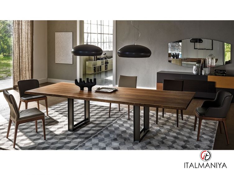 Фото 1 - Стол обеденный Sigma фабрики Cattelan Italia из металла в современном стиле