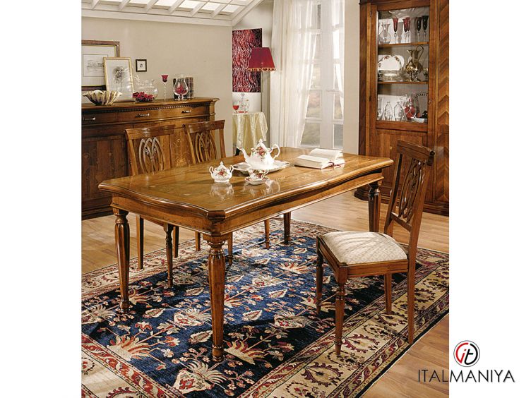 Фото 1 - Стол обеденный Giorgione фабрики Tessarolo из массива дерева в классическом стиле
