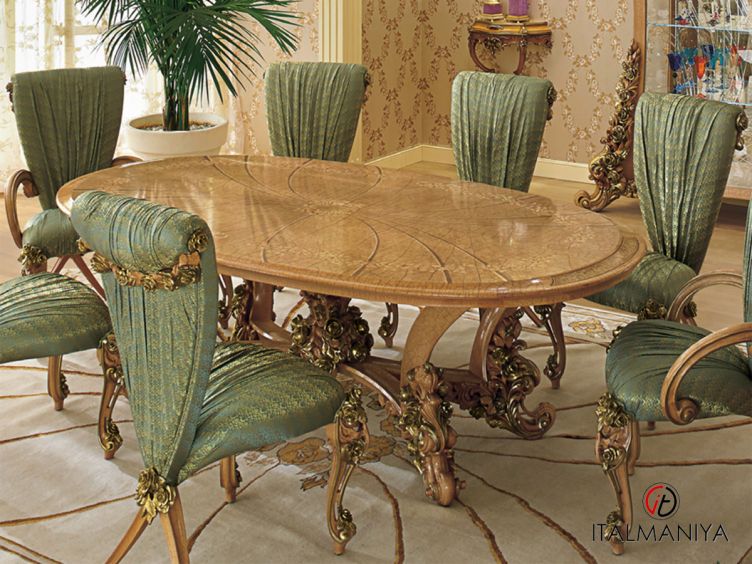 Фото 1 - Стол обеденный Bouquet фабрики Riva из массива дерева в классическом стиле
