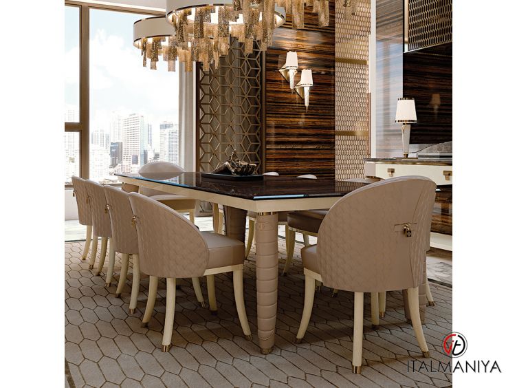 Фото 1 - Стол обеденный Vogue прямоугольный фабрики Turri из массива дерева в современном стиле