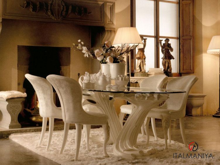 Фото 1 - Стол обеденный 1604 фабрики Savio Firmino из массива дерева в классическом стиле