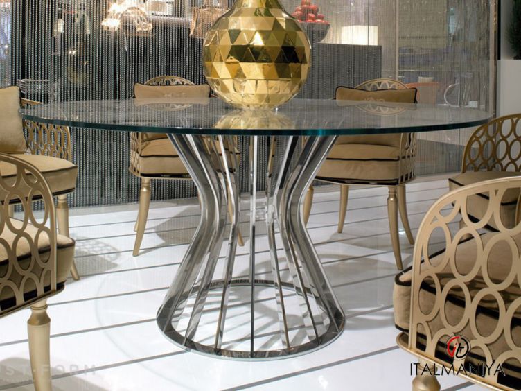 Фото 1 - Стол обеденный Solstice фабрики Visionnaire из металла в стиле арт-деко