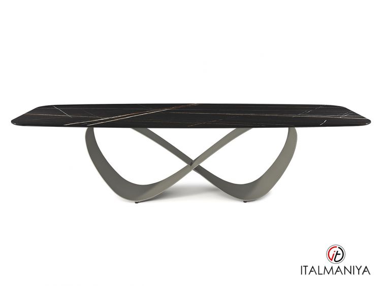 Фото 1 - Стол обеденный Butterfly Keramik фабрики Cattelan Italia из металла в современном стиле