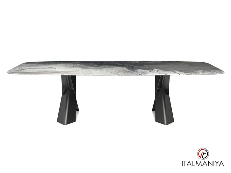 Фото 1 - Стол обеденный Mad Max Crystalart фабрики Cattelan Italia из металла в современном стиле