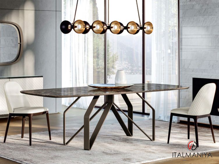 Фото 1 - Стол обеденный Dardo фабрики Giorgiocasa из металла в современном стиле