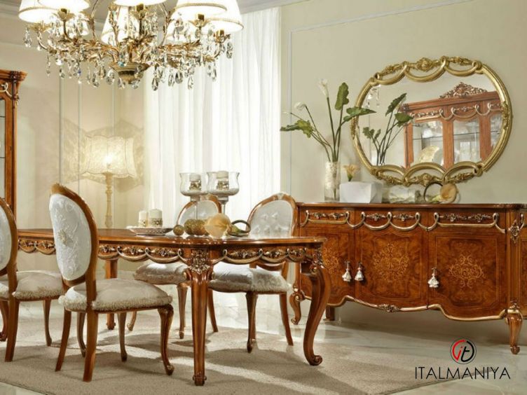 Фото 1 - Стол обеденный Charme фабрики Antonelli Moravio из массива дерева коричневого цвета в классическом стиле