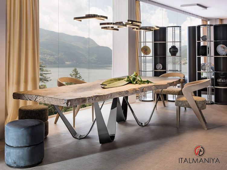 Фото 1 - Стол обеденный Reverse фабрики Bizzotto из массива дерева в современном стиле