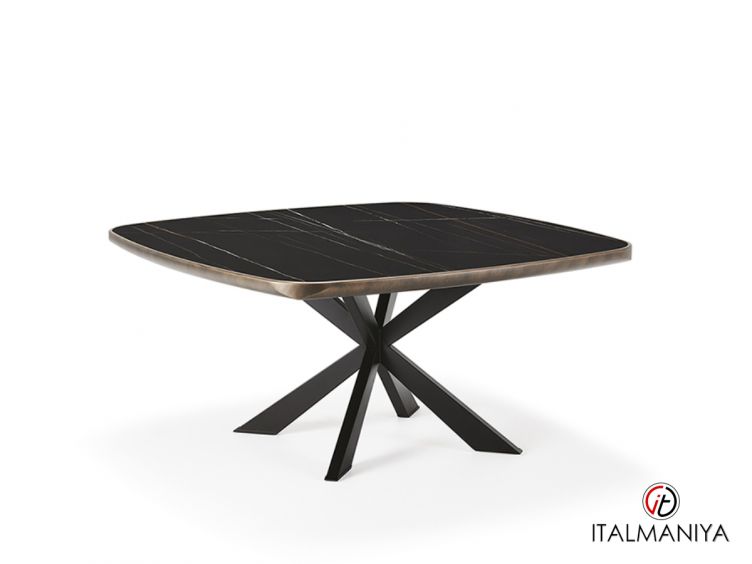 Фото 1 - Стол обеденный Spyder Keramik premium фабрики Cattelan Italia из металла в современном стиле