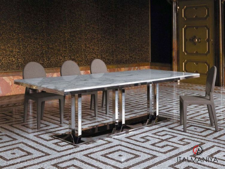 Фото 1 - Стол обеденный Artu фабрики Longhi из металла в современном стиле