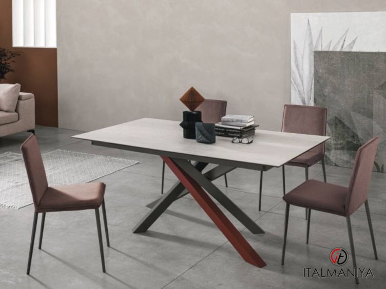 Фото 1 - Стол обеденный Origami фабрики Sedit (производство Италия) из металла в современном стиле