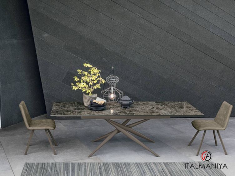 Фото 1 - Стол обеденный Tiffany фабрики Sedit (производство Италия) из металла в современном стиле