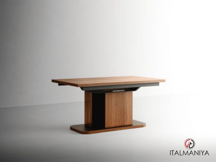 Фото 1 - Стол обеденный Class Lipari раскладной 9T201422L/30L фабрики Tomasella (производство Италия) из МДФ цвета орехового дерева в современном стиле
