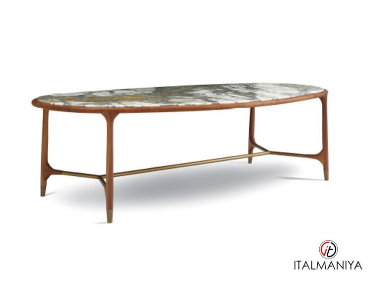 Фото 1 - Стол обеденный Elisee овальный фабрики Ulivi (производство Италия) из массива дерева в современном стиле