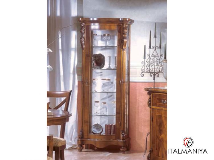 Фото 1 - Витрина Bella Italia с 1-ой дверью фабрики Vaccari Cav. Giovanni из массива дерева в классическом стиле