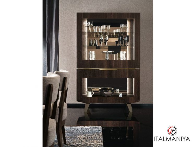 Фото 1 - Витрина Accademia фабрики Alf из массива дерева коричневого цвета в современном стиле