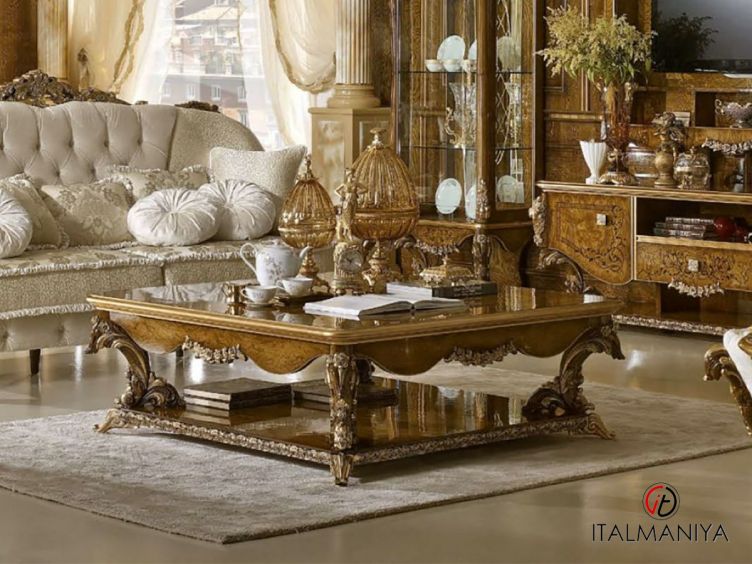 Фото 1 - Журнальный столик Dolcevita фабрики AR Arredamenti из массива дерева в стиле барокко