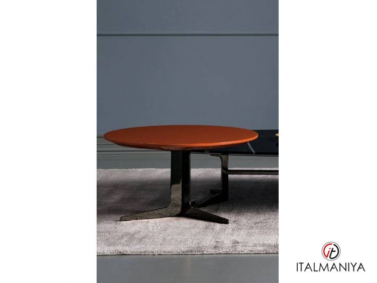 Фото 1 - Журнальный столик Blake Round фабрики Bodema (производство Италия) из металла в современном стиле