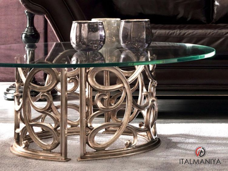 Фото 1 - Журнальный столик Flora фабрики Corte Zari из стекла в стиле арт-деко