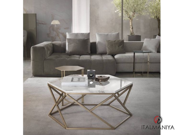 Фото 1 - Журнальный столик Tatlin фабрики Giulio Marelli (производство Италия) из металла в современном стиле
