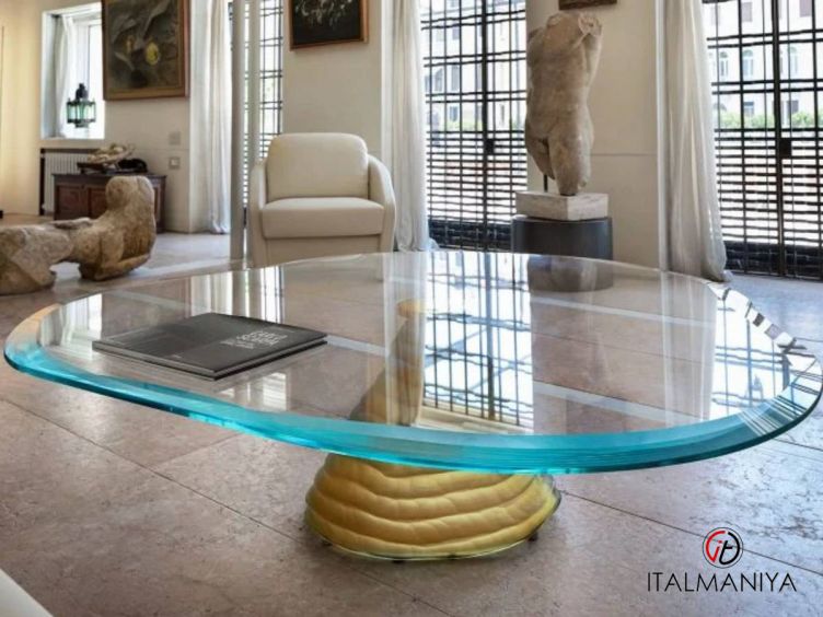 Фото 1 - Журнальный столик Murano 40 фабрики Reflex Angelo (производство Италия) из стекла в современном стиле