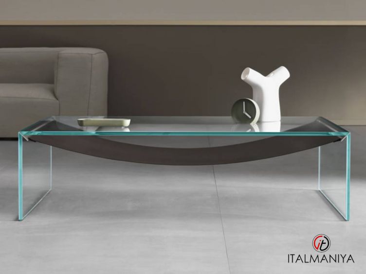 Фото 1 - Журнальный столик Amaca фабрики Tonelli (производство Италия) из стекла в современном стиле
