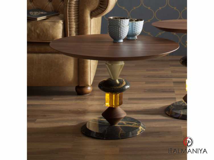 Фото 1 - Журнальный столик Pandora TC.ET.MO.271 фабрики Tonin Casa (производство Италия) из массива дерева в современном стиле