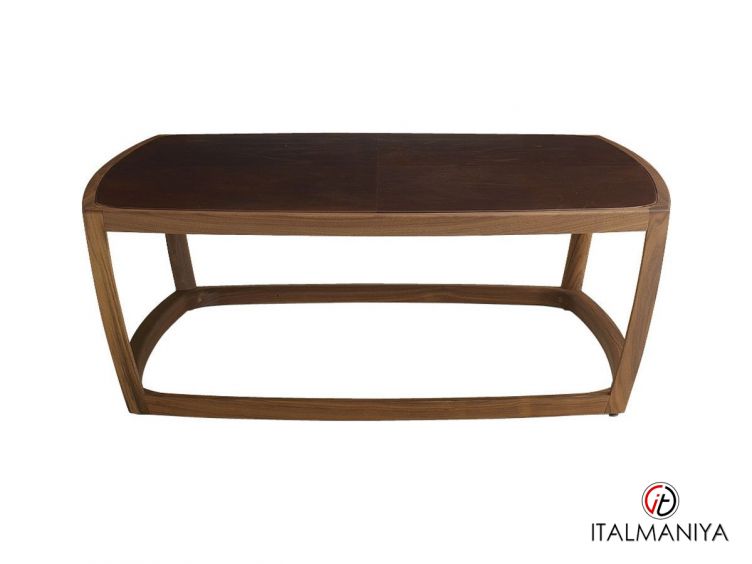 Фото 1 - Журнальный столик Loop фабрики Ulivi (производство Италия) из массива дерева коричневого цвета в современном стиле