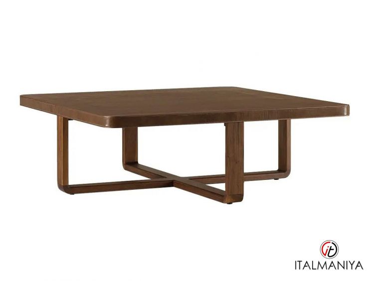 Фото 1 - Журнальный столик Park квадратный фабрики Ulivi (производство Италия) из массива дерева коричневого цвета в стиле лофт