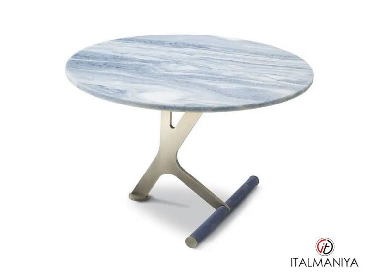 Фото 1 - Журнальный столик Roxane фабрики Ulivi (производство Италия) из металла синего цвета в современном стиле