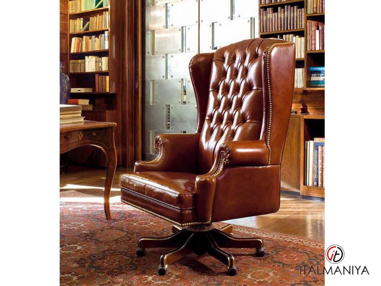 Фото 1 - Кресло для кабинета The President руководителя фабрики Mascheroni из металла в классическом стиле