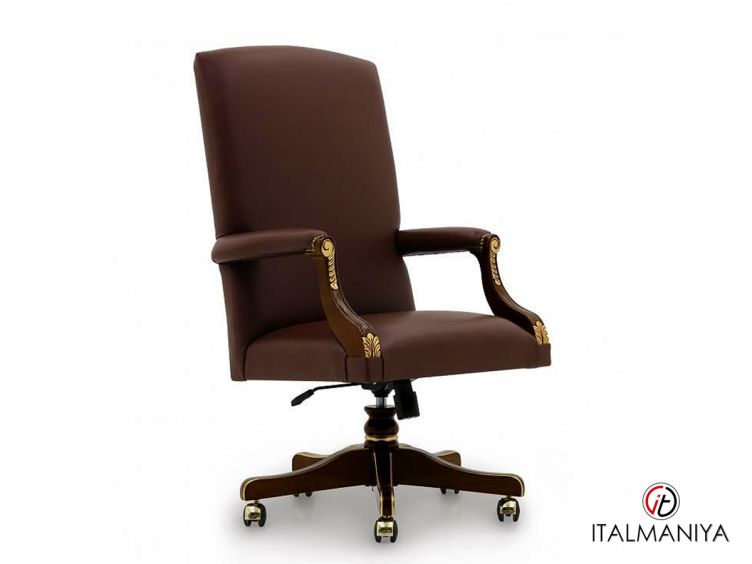 Фото 1 - Кресло для кабинета Franklin руководителя фабрики Mascheroni из металла в классическом стиле