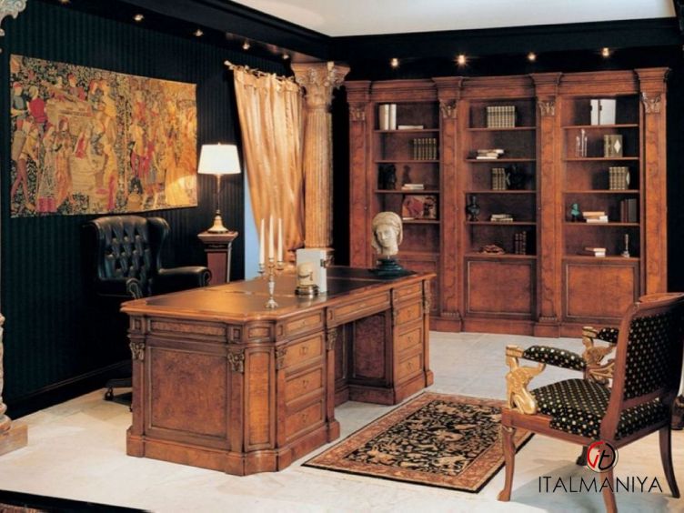 Фото 1 - Кабинет Executive фабрики Francesco Molon из массива дерева в классическом стиле