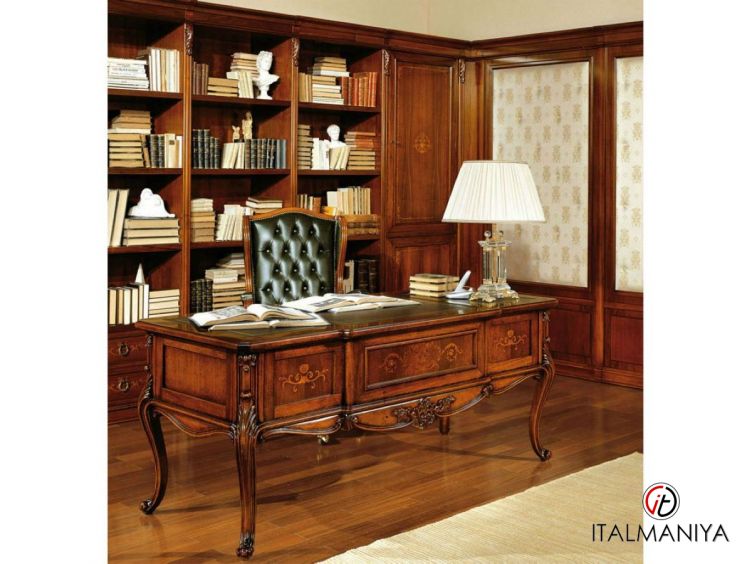 Фото 1 - Стол письменный Isabella 6057 фабрики Antonelli Moravio из массива дерева в классическом стиле