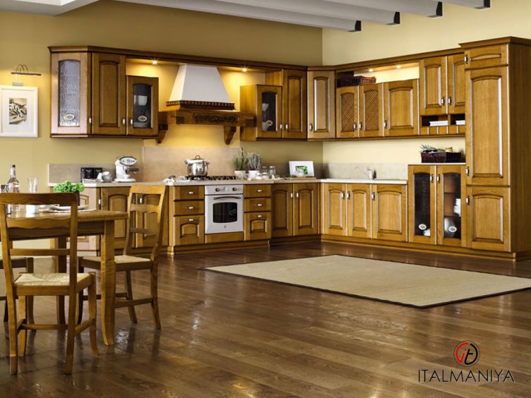 Фото 1 - Кухня Diletta фабрики Arrex из массива дерева в классическом стиле