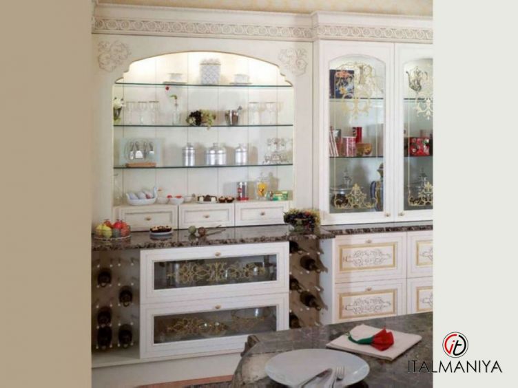 Фото 1 - Кухня Lira фабрики Asnaghi Interiors из массива дерева в классическом стиле