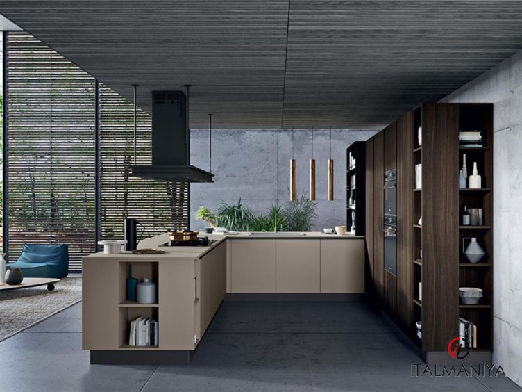 Фото 1 - Кухня Zen фабрики Astra из массива дерева в современном стиле