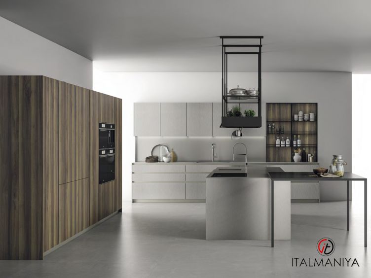 Фото 1 - Кухня Aspen Composizione 1 фабрики Doimo Cucine (производство Италия) из МДФ в современном стиле