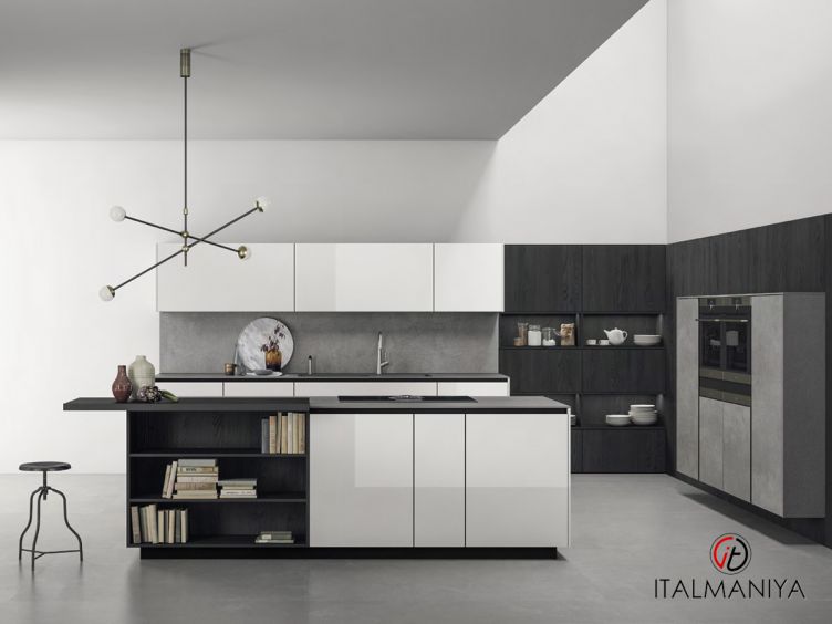 Фото 1 - Кухня Aspen Composizione 5 фабрики Doimo Cucine (производство Италия) из МДФ в современном стиле
