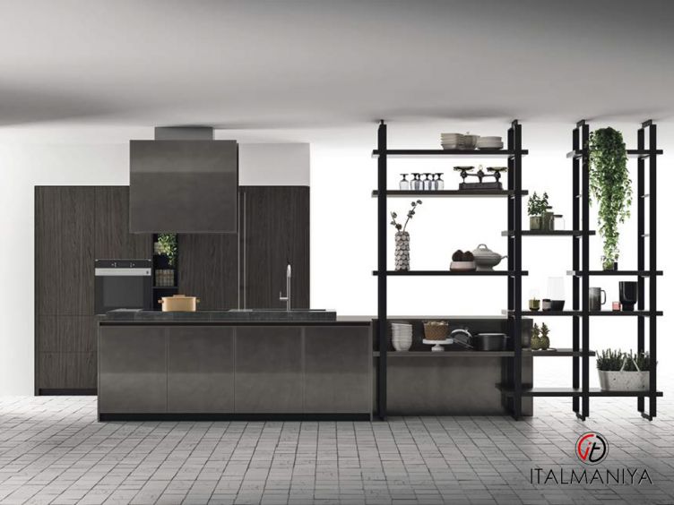 Фото 1 - Кухня Soho Composizione 7 фабрики Doimo Cucine (производство Италия) из МДФ в современном стиле