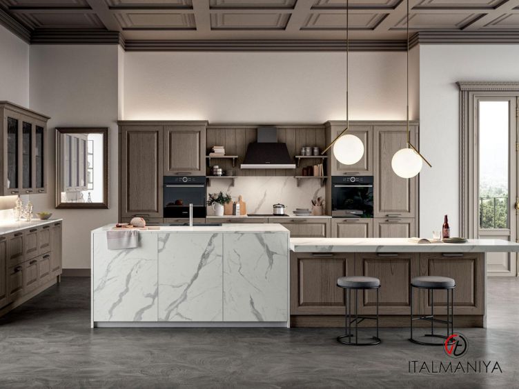 Фото 1 - Кухня Romantica Composizione 1 фабрики Gentili Cucine (производство Италия) из МДФ в классическом стиле