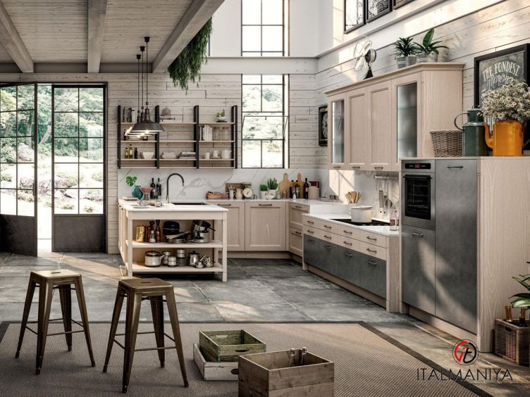 Фото 1 - Кухня Village Composizione 2 фабрики Gentili Cucine из МДФ в классическом стиле