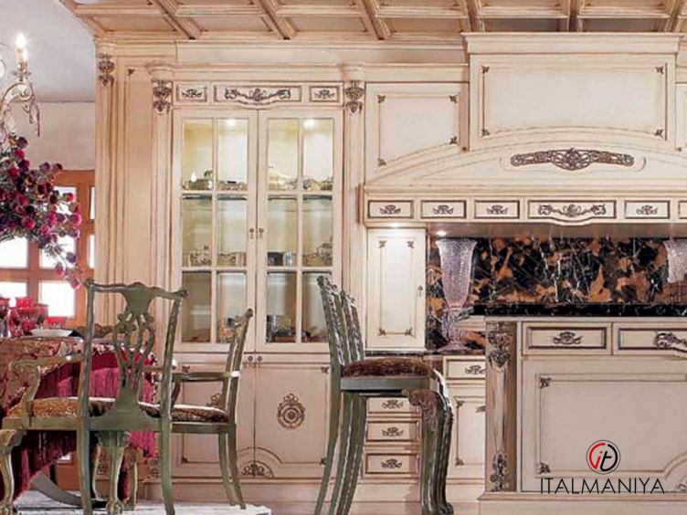 Фото 1 - Кухня Prestige фабрики Jumbo Collection (производство Италия) из массива дерева в классическом стиле