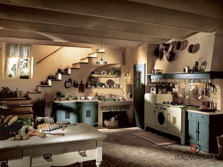 Фото 1 - Кухня Doria фабрики Marchi Cucine (производство Италия) из массива дерева в современном стиле