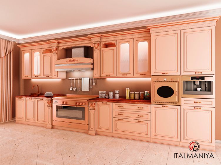 Фото 1 - Кухня Duca D'Este фабрики Megaros из массива дерева в классическом стиле