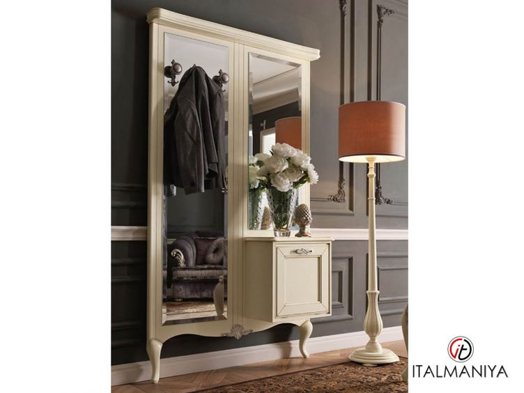 Фото 1 - Вешалка Memorie Veneziane с зеркалом фабрики Giorgiocasa из массива дерева в классическом стиле