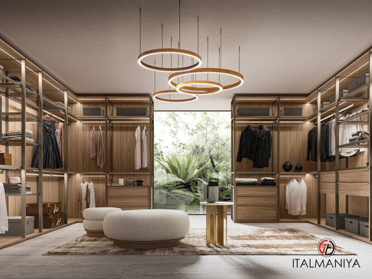 Фото 1 - Гардеробная Cabinet фабрики Kico (производство Италия) из МДФ серого цвета в современном стиле