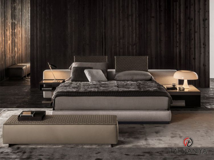 Фото 1 - Кровать Yang Bed фабрики Minotti из металла в современном стиле