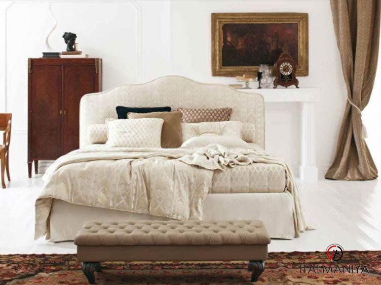 Фото 1 - Кровать ANASTASIA фабрики Twils из массива дерева в обивке из ткани в современном стиле