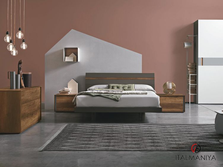 Фото 1 - Кровать Joker фабрики Tomasella из МДФ в современном стиле